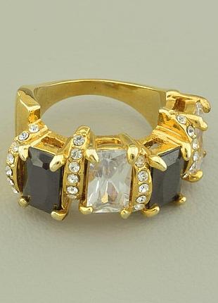 122364-190 кольцо 'vogue' фианит  (позолота 14k (лимонная))