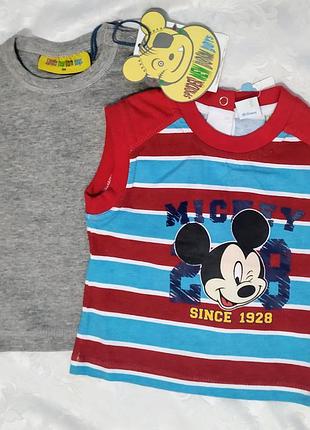 Майка дитяча, безрукавка для хлопчика, футболка дитяча (3-6 місяців, 6-9 місяці)