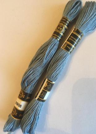 Мулине ''пнк им кирова'' 20 метров. 6906 серый цвет нитки для вышивания