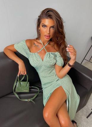 Сукня в кольорах, плаття,  літня, горошок, сарафан4 фото