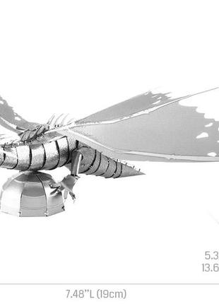 Металеві 3d-пазл - дракон грінготтс. модель набір diy конструктор. іграшка-головоломка для дітей2 фото