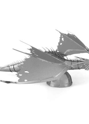 Металеві 3d-пазл - дракон грінготтс. модель набір diy конструктор. іграшка-головоломка для дітей7 фото