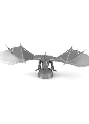 Металеві 3d-пазл - дракон грінготтс. модель набір diy конструктор. іграшка-головоломка для дітей4 фото