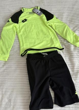 Воротарський комплект lotto kit ls cross gk jr s3744 дитячий колір: жовтий/чорний