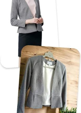 Красивый пиджак гусиная лапка h&m