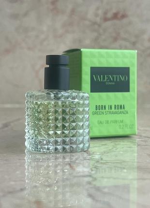 Valentino donna born in roma green stravaganza мініатюра 6 мл