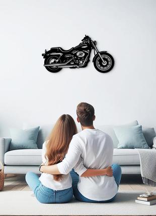 Декоративное панно из дерева, современные картины для интерьера "harley",...