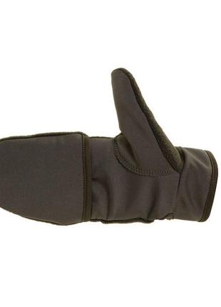 Тактичні перчатки softshell та фліс хакі