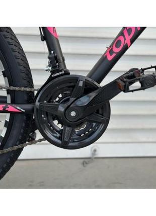 Велосипед toprider 24 дюймов "611"  розовый4 фото