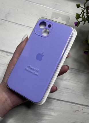 Чохол на iphone 13 квадратні борти чохол на айфон silicone case full camera на apple