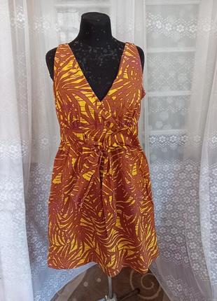 Яскрава натуральна (100%cotton) сукня фірми next 14 розміру.