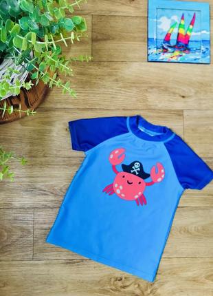 Футболка для купания краб на 1,5-2 г. р. 86 пляжная hello summer