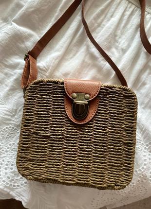 Жіноча плетена сумочка cross-body