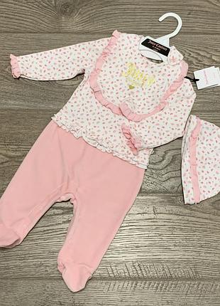Человечек/костюм juicy couture на девочку возрастом 3-6 мес/62-68 см