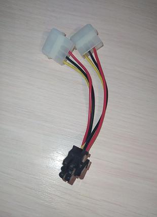 Кабель живлення atcom (6 pin - 2 molex )