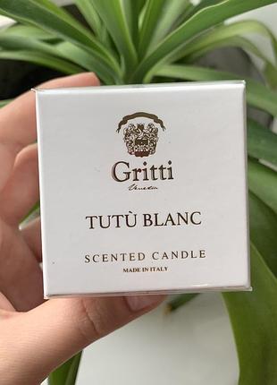 Оригінальна парфумована свічка gritti tutu blanc, 30 гр