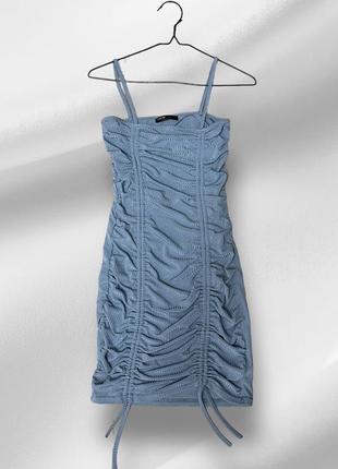 Платье с затяжками от shein