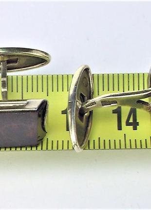 Запонки срібло зістур 875 проба 7,68 грама