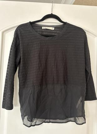 Полупрозрачная кофточка с