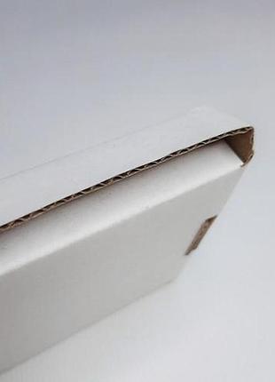 Коробка картонна 80 х 60 х 15 мм, самозбірна біла