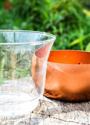 Колекційний підсклянник зі склянкою! мідь, бронза! германія!