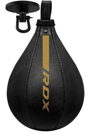 Пневмогруша боксерська rdx f6 kara speed ball + swivel matte golden