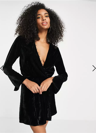 Велюровое платье asos