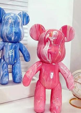 Флюїдний ведмедик bearbrick (бербрик) набір для творчості 23 см (ведмедик)6 фото