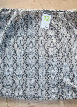 Новая стрейч. юбка "primark" р. 46 пояс- резинка