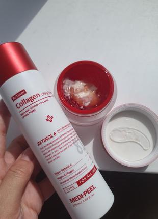 Тонер и крем антивозрастные с ретинолом medi-peel retinol 6 collagen lifting