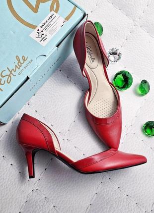 Life stride оригинал червоні туфлі д'орсей на шпильці