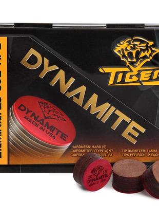 Наклейка для кия tiger dynamite ø13мм hard новая 1шт.