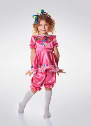 Детский карнавальный костюм на девочку хлопушка abc1 фото