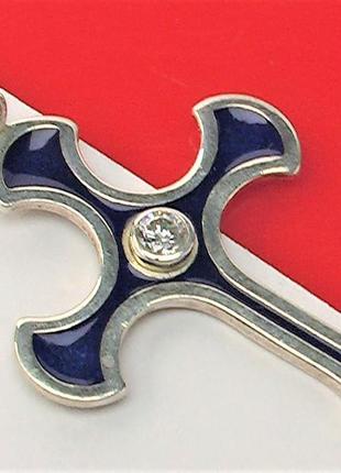 Крестик серебро 925 проба 3,45 грамма