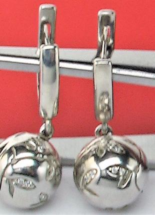 Сережки срібло 925 проба 6.94 грами
