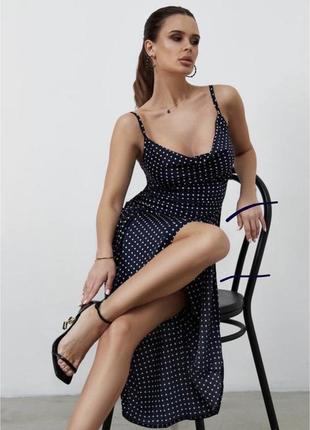 Сукня в горох в білизняному стилі  missguided