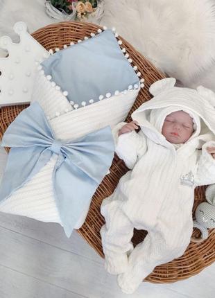 Конверт-плед на виписку та комбінезон