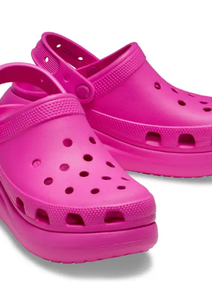 Crocs кроксы клоги сабо шлепки сандалии на платформе classic crush clog juice