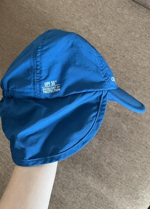 Кепка olaian decathlon синяя панама с защитой на 3-4 года