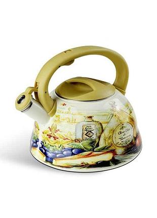 Чайник із свистком edenberg flowers 6 eb-1747-6 3 л