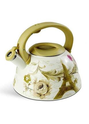 Чайник із свистком edenberg flowers 3 eb-1747-3 3 л
