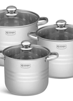 Набір каструль edenberg eb-522 6 предметів