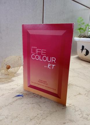 Life colour for her, by kenzo takada, avon, пробник, 1,5 мл, рідкість