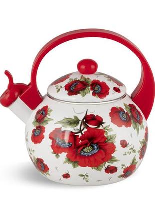Чайник со свистком edenberg flowers 3 eb-1745-3 2.2 л кухонный чайник для плиты