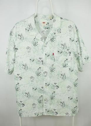 Конопляна літня сорочка теніска рубашка levi's the sunset camp relax fit shirt