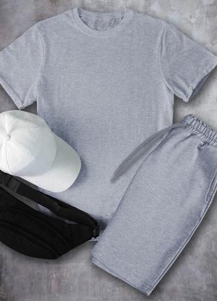 Летний комплект 4в1: футболка, шорты, бананка, кепка