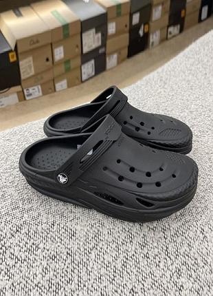 Крокс оф грід клог чорні crocs off grid clog black
