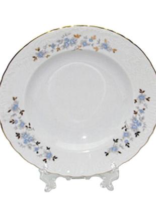 Тарілка супова cmielow blue flower 9706-22-5-409-t 22,5 см