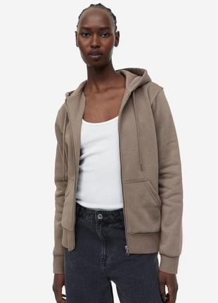 Кофта з капюшоном на флісі h&m