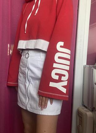 Кофта juicy толстовка реглан красная худи